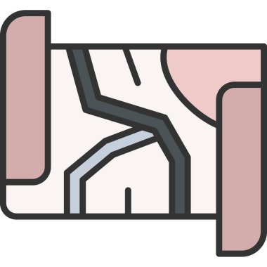 Vektör illüstrasyonu, çizgi film simgesi arkaplanı