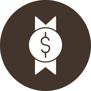 Dolar. Web simgesi basit illüstrasyon