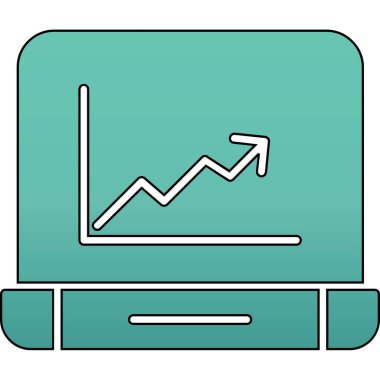 grafik ikonu vektör illüstrasyonu