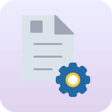 Belge. Web simgesi basit illüstrasyon