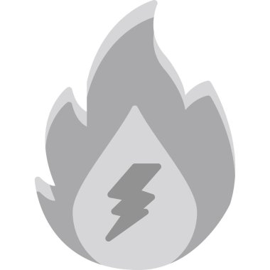 yanan alev simgesi, vektör illüstrasyonu