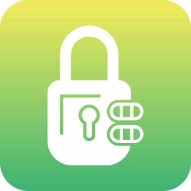 ikon vektör illüstrasyonunu kilitle