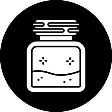 Bir süt şişesinin vektör illüstrasyonu