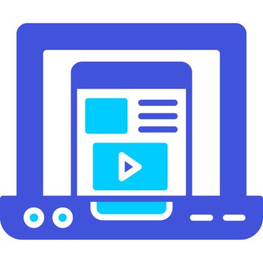 video simgesi vektör illüstrasyonu