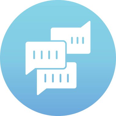 Konuş. Web simgesi basit illüstrasyon