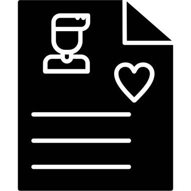 Not kağıdı vektör illüstrasyon tasarımı içeren kalp