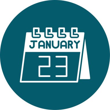 Takvim simgesinin vektör illüstrasyonu