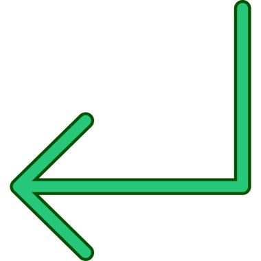 Ok. Web simgesi basit illüstrasyon