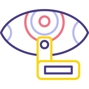 Göz simgesi vektör illüstrasyonu