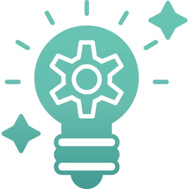 Ampul. Web simgesi basit illüstrasyon