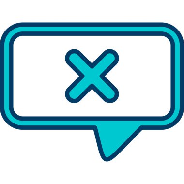 kabarcık sohbet ileti simgesi Doldurulmuş dış hat biçimi