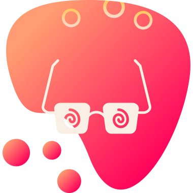 Beyin. Web simgesi basit illüstrasyon