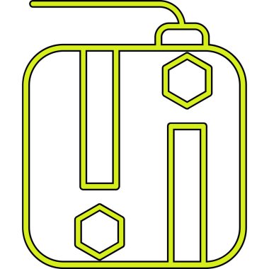 b gazının vektör illüstrasyonu