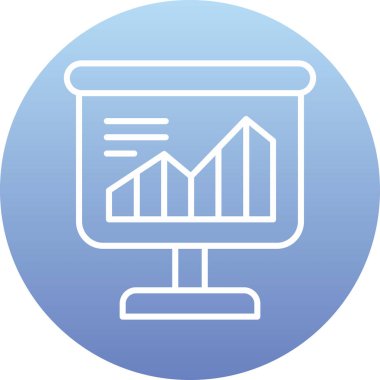 grafik ikonu vektör illüstrasyonu