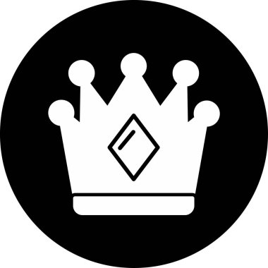taç simgesi vektör illüstrasyonu