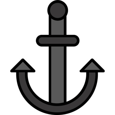 Tutturucu simgesini. Çapa vektör simgesi web için basit örnek