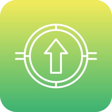 güzel yön aşağı çizgi vektör simgesi