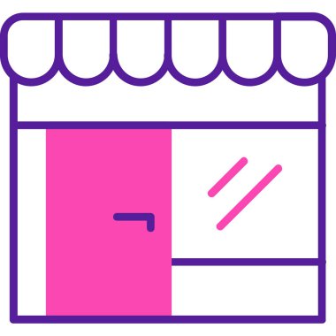 Bir alışveriş simgesinin vektör çizimi