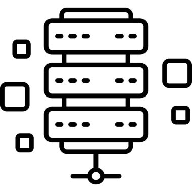 ağ web simgesi basit illüstrasyon