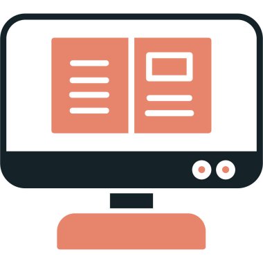 Bilgisayar. Ağ simgesi. resimleme