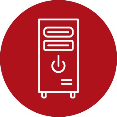 Bir benzin istasyonu simgesinin vektör illüstrasyonu