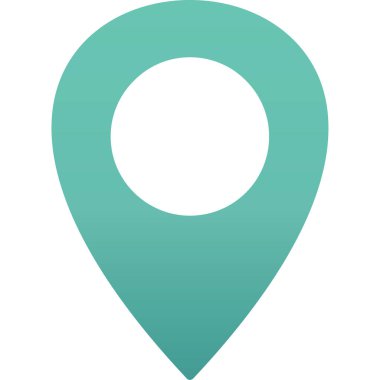 konum belirleyici simgesi, basit vektör illüstrasyonu