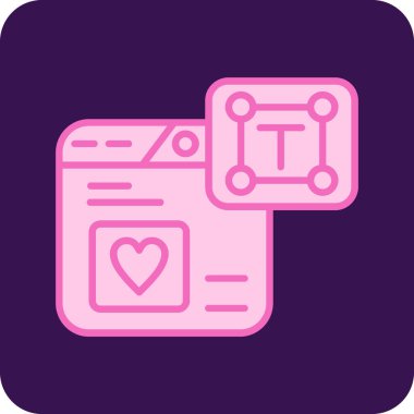 Modern bir simgenin vektör illüstrasyonu