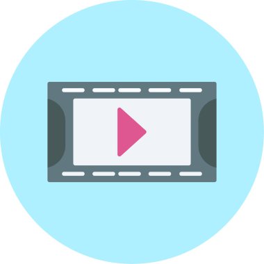 video. Web simgesi basit tasarım