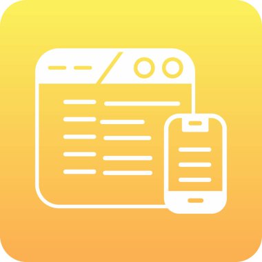 Belge. Web simgesi basit illüstrasyon