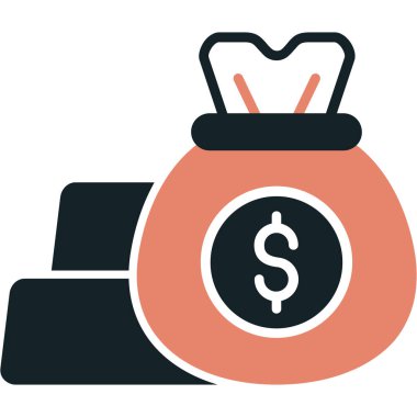 para çantası düz vektör simgesi