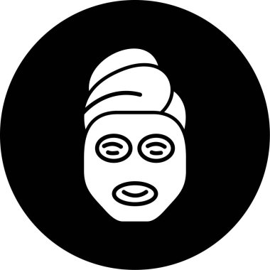 Maskeli bir kadının vektör çizimi