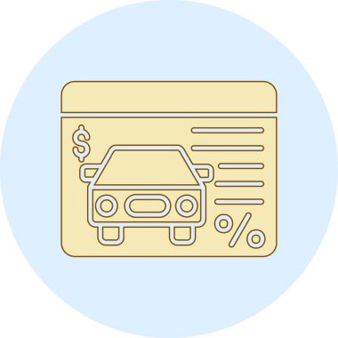 Modern bir simgenin vektör illüstrasyonu