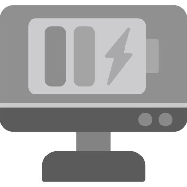 elektrik pil şarj simgesi ana hat biçiminde