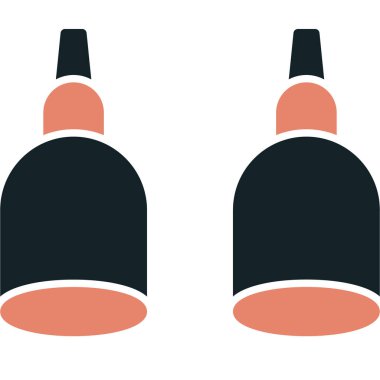 Bir şişe simgesinin vektör illüstrasyonu