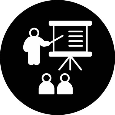 sunum simgesi vektör illüstrasyonu