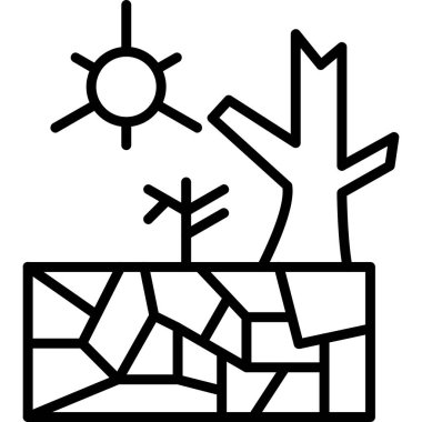 Ağaç. Web simgesi basit illüstrasyon