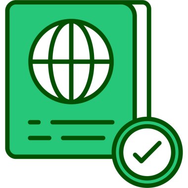 belge simgesi vektör illüstrasyonu