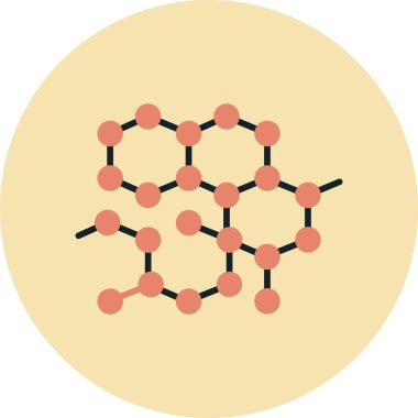 vector illustration of molecule