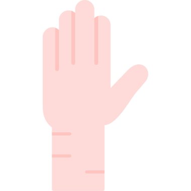 İnsan kolu hareketi izole edilmiş simge