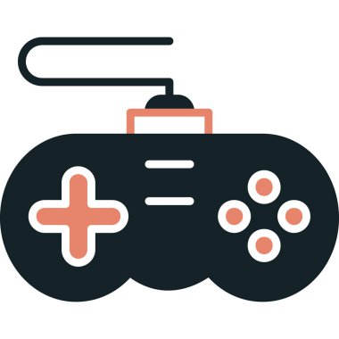 oyun denetleyici simgesi, vektör illüstrasyonu