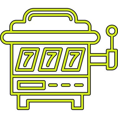 Çizgi film simgesinin vektör çizimi