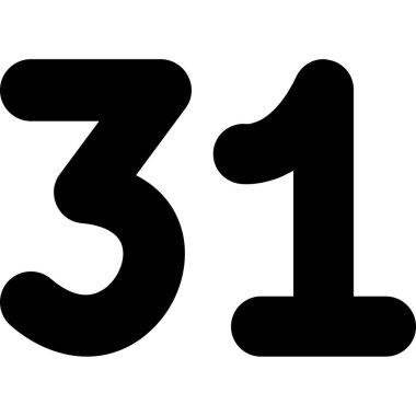 Beyaz arkaplanda 3 numara işareti