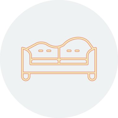 kanepe ince çizgi ikonu, mobilya ve kanepe konsepti, beyaz arka planda oturma odası tabelası, taslak simgesi, mobil konsept ve web tasarımı için doğrusal stil