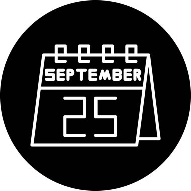 Takvim simgesi, vektör çizimi