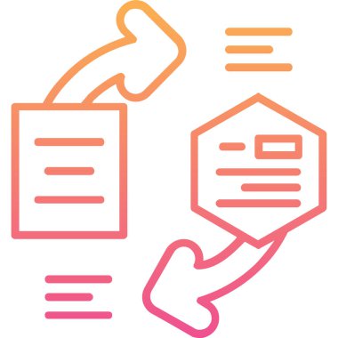 belge dosya simgesi vektör illüstrasyonu