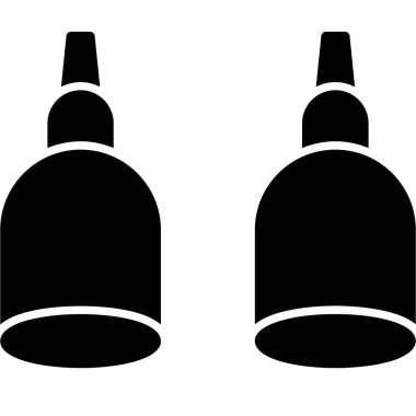 şişe simgesi, vektör illüstrasyonu