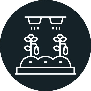 Bir ağaç simgesinin vektör illüstrasyonu,