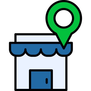 harita pin vektör simgesi