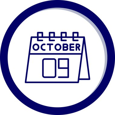 Takvim simgesinin vektör illüstrasyonu