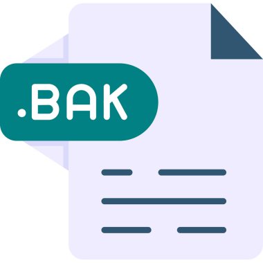 dosya biçimi simgesi, vektör illüstrasyonu